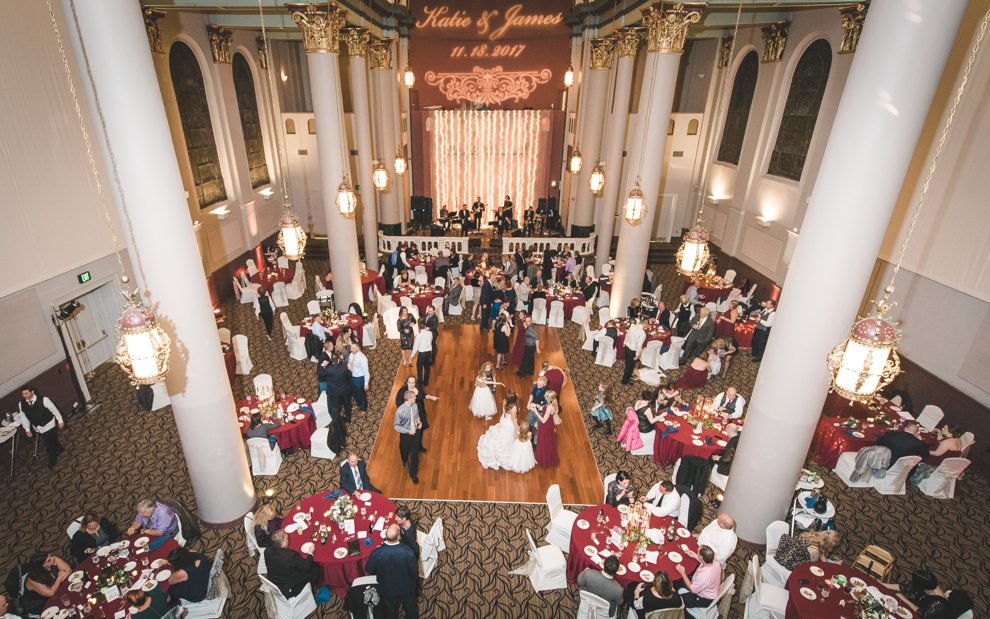 priory grand hall wedding reception photography