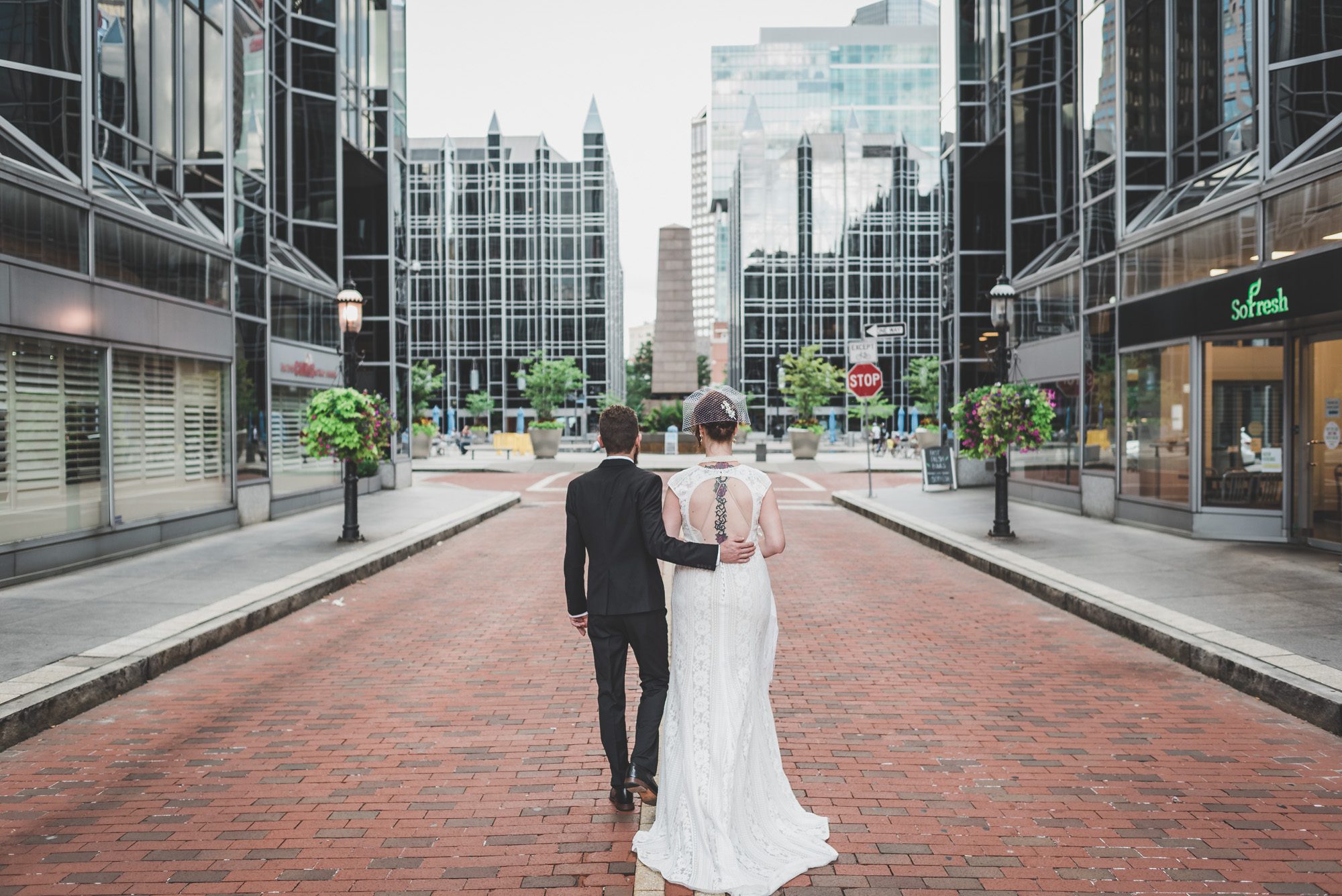 market square wedding photo