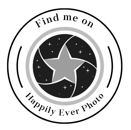 happily ever after wedding photography badge