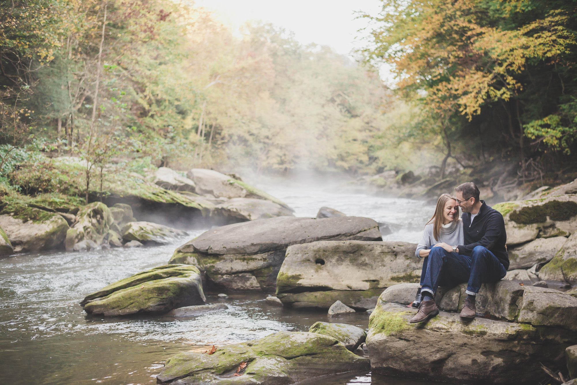 McConnells Mill engagement photography session couple