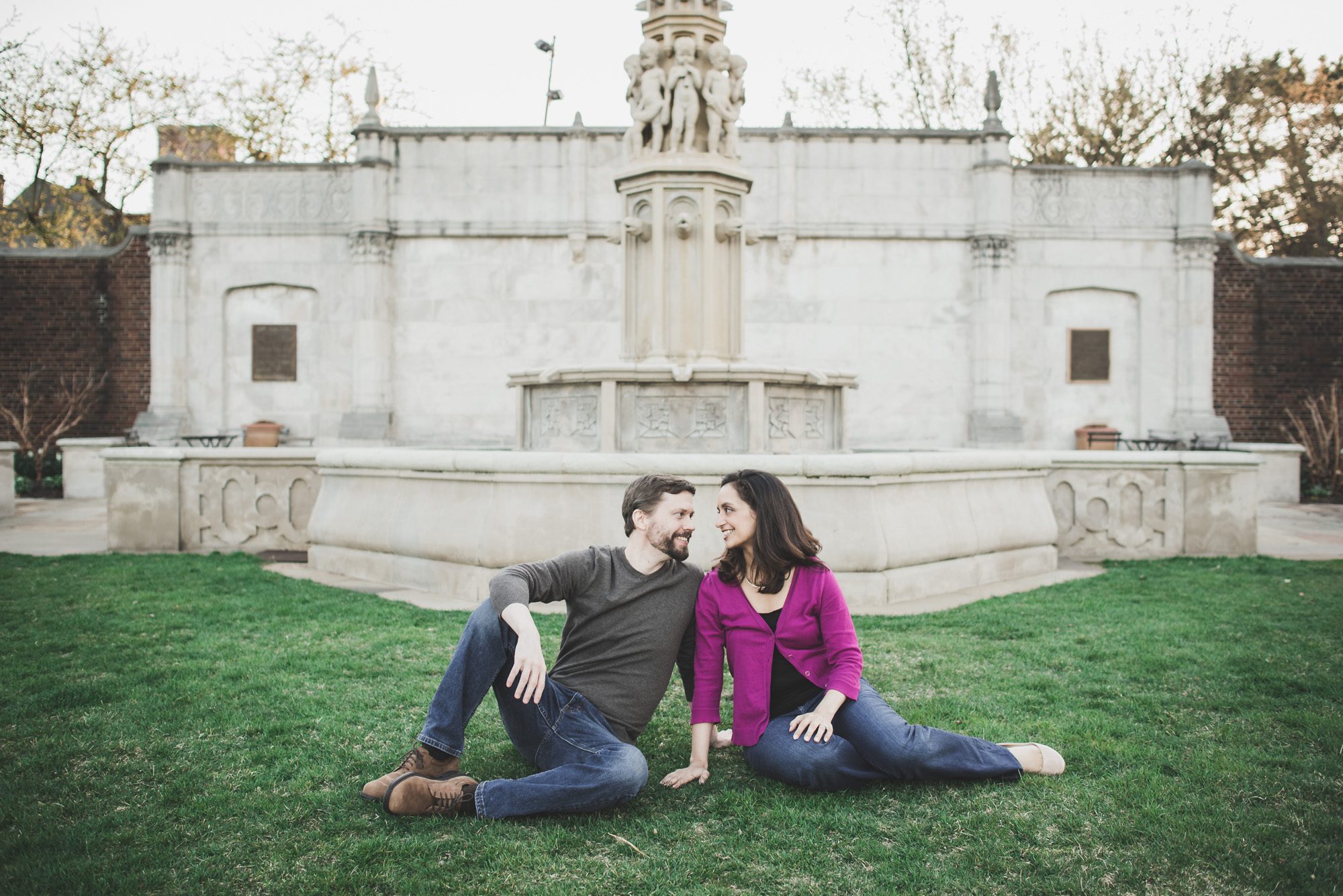 mellon park engagement photography session couple