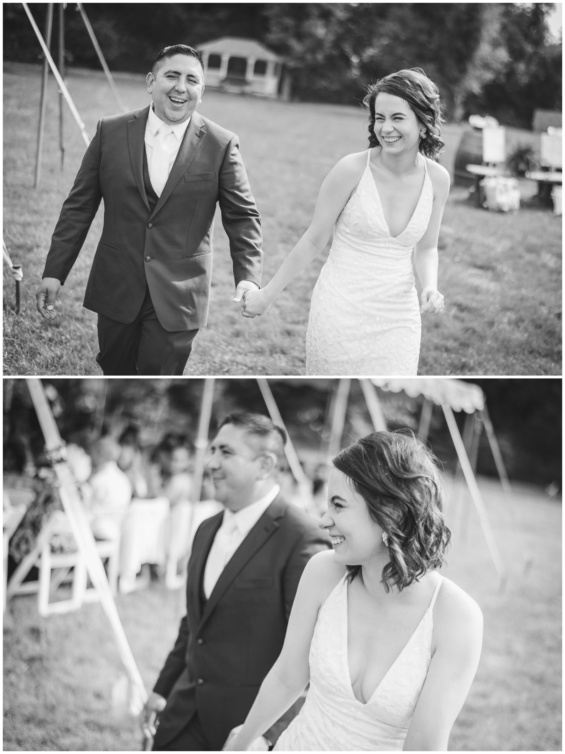 meadow valley wedding day couple